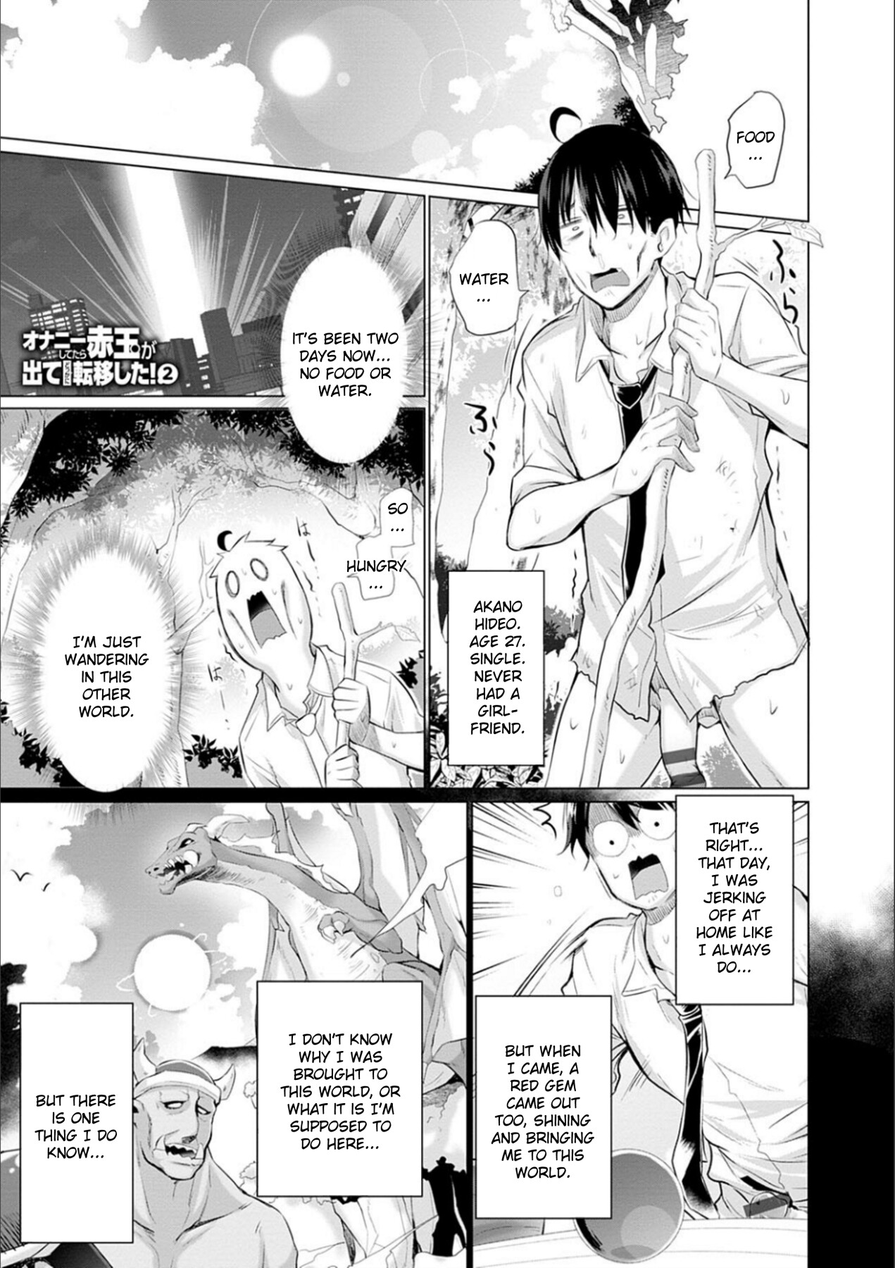 Hentai Manga Comic-While Jerking Off I Came a Red Gem and got Transported-Chapter 1-3-31